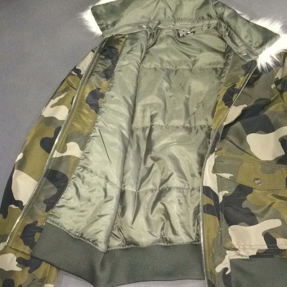 H&M Camo bomber jacket